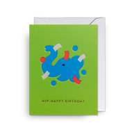 Hip-Happy Birthday Elephant | Ryan Chapman | Mini Card